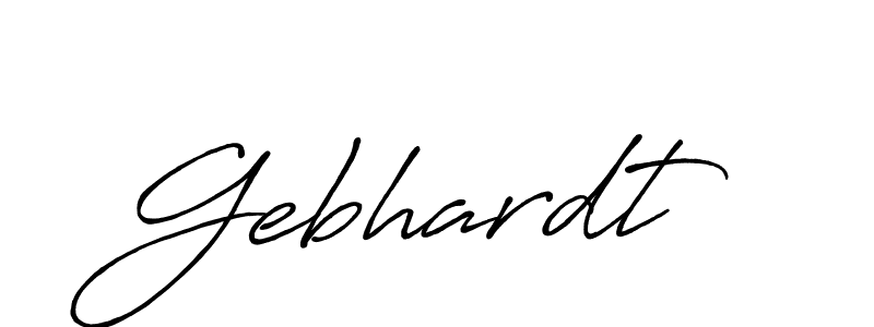 Make a beautiful signature design for name Gebhardt. With this signature (Antro_Vectra_Bolder) style, you can create a handwritten signature for free. Gebhardt signature style 7 images and pictures png