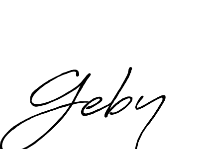 Once you've used our free online signature maker to create your best signature Antro_Vectra_Bolder style, it's time to enjoy all of the benefits that Geby name signing documents. Geby signature style 7 images and pictures png