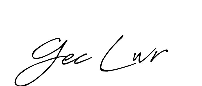 It looks lik you need a new signature style for name Gec Lwr. Design unique handwritten (Antro_Vectra_Bolder) signature with our free signature maker in just a few clicks. Gec Lwr signature style 7 images and pictures png