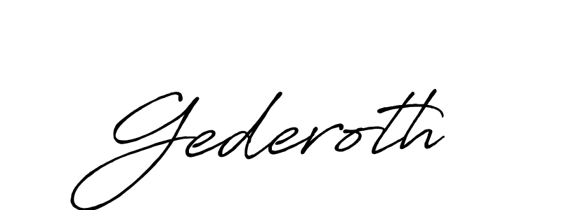 How to make Gederoth signature? Antro_Vectra_Bolder is a professional autograph style. Create handwritten signature for Gederoth name. Gederoth signature style 7 images and pictures png