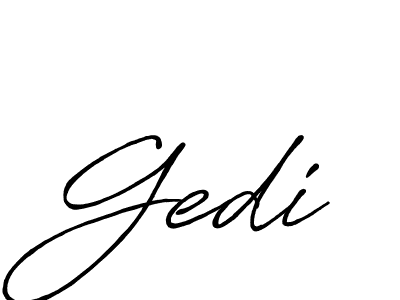Make a beautiful signature design for name Gedi. With this signature (Antro_Vectra_Bolder) style, you can create a handwritten signature for free. Gedi signature style 7 images and pictures png