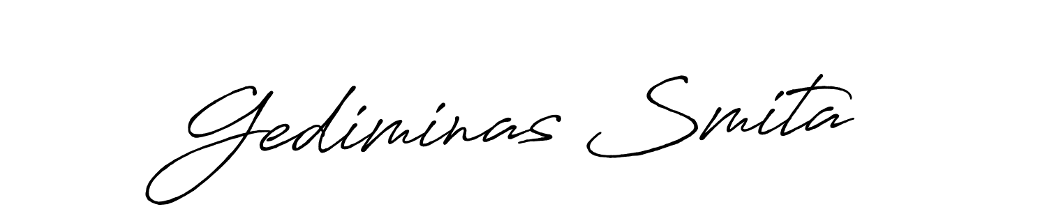 How to Draw Gediminas Smita signature style? Antro_Vectra_Bolder is a latest design signature styles for name Gediminas Smita. Gediminas Smita signature style 7 images and pictures png