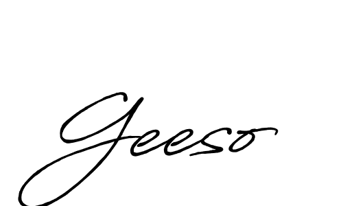 You should practise on your own different ways (Antro_Vectra_Bolder) to write your name (Geeso) in signature. don't let someone else do it for you. Geeso signature style 7 images and pictures png