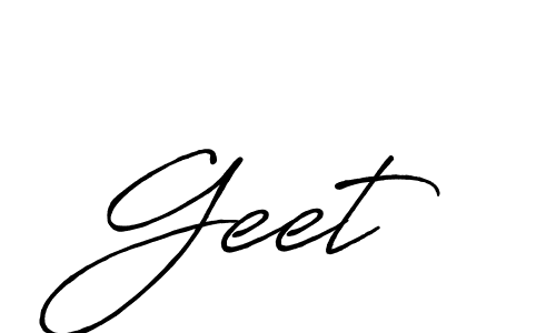 How to make Geet  signature? Antro_Vectra_Bolder is a professional autograph style. Create handwritten signature for Geet  name. Geet  signature style 7 images and pictures png