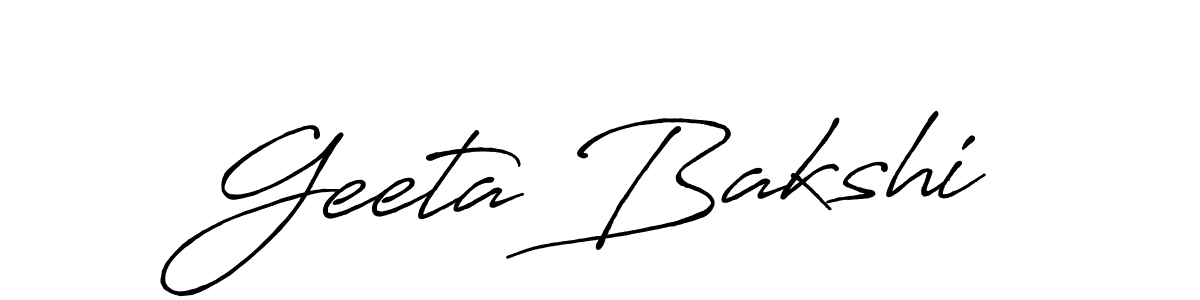 Make a beautiful signature design for name Geeta Bakshi. Use this online signature maker to create a handwritten signature for free. Geeta Bakshi signature style 7 images and pictures png