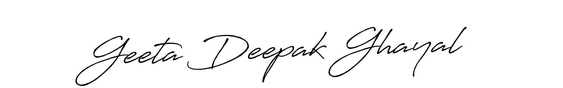 Design your own signature with our free online signature maker. With this signature software, you can create a handwritten (Antro_Vectra_Bolder) signature for name Geeta Deepak Ghayal. Geeta Deepak Ghayal signature style 7 images and pictures png