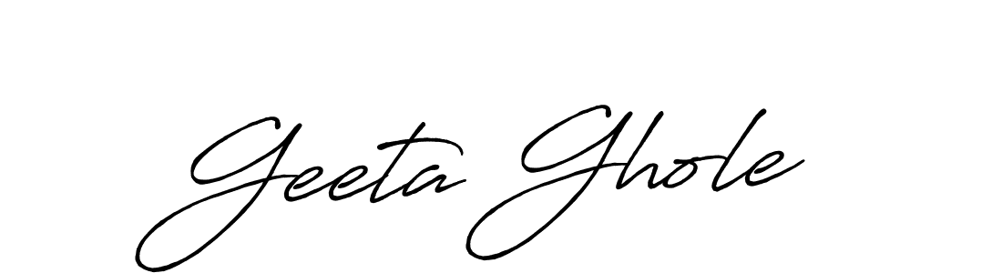 The best way (Antro_Vectra_Bolder) to make a short signature is to pick only two or three words in your name. The name Geeta Ghole include a total of six letters. For converting this name. Geeta Ghole signature style 7 images and pictures png