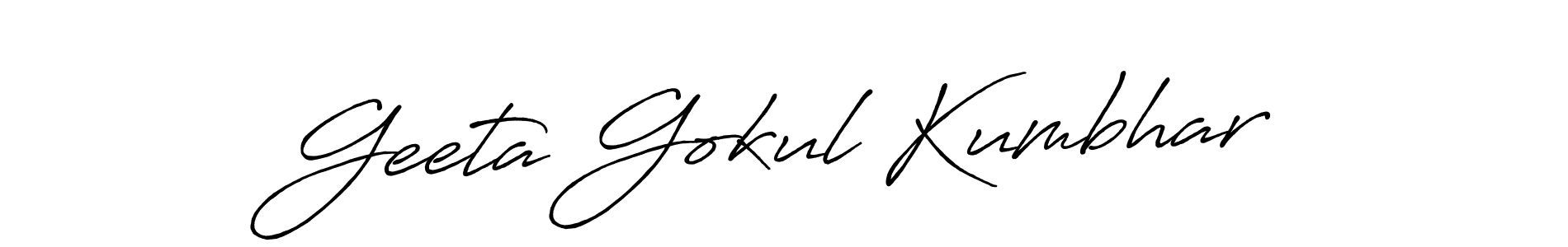 Also You can easily find your signature by using the search form. We will create Geeta Gokul Kumbhar name handwritten signature images for you free of cost using Antro_Vectra_Bolder sign style. Geeta Gokul Kumbhar signature style 7 images and pictures png