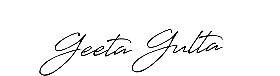 Once you've used our free online signature maker to create your best signature Antro_Vectra_Bolder style, it's time to enjoy all of the benefits that Geeta Gulta name signing documents. Geeta Gulta signature style 7 images and pictures png