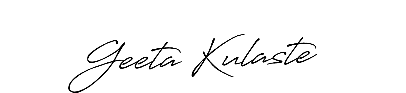 How to make Geeta Kulaste signature? Antro_Vectra_Bolder is a professional autograph style. Create handwritten signature for Geeta Kulaste name. Geeta Kulaste signature style 7 images and pictures png