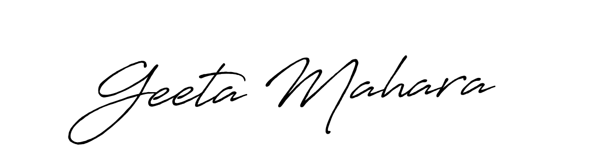 It looks lik you need a new signature style for name Geeta Mahara. Design unique handwritten (Antro_Vectra_Bolder) signature with our free signature maker in just a few clicks. Geeta Mahara signature style 7 images and pictures png