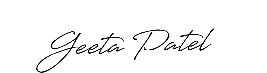 if you are searching for the best signature style for your name Geeta Patel. so please give up your signature search. here we have designed multiple signature styles  using Antro_Vectra_Bolder. Geeta Patel signature style 7 images and pictures png