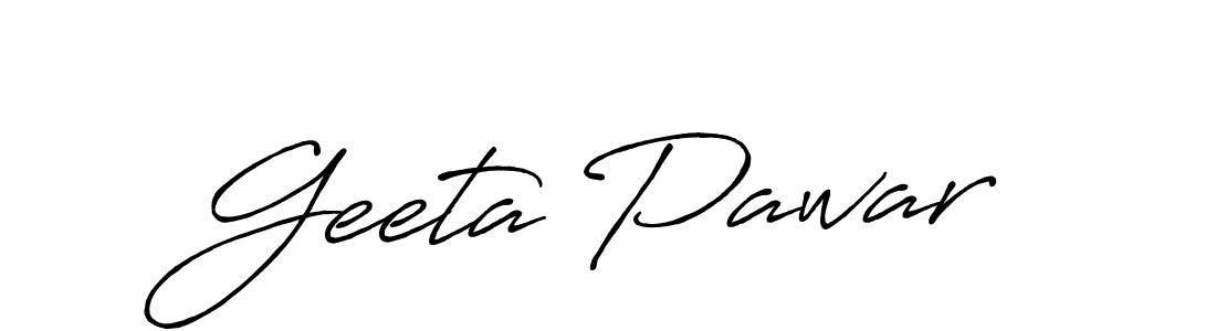 Geeta Pawar stylish signature style. Best Handwritten Sign (Antro_Vectra_Bolder) for my name. Handwritten Signature Collection Ideas for my name Geeta Pawar. Geeta Pawar signature style 7 images and pictures png