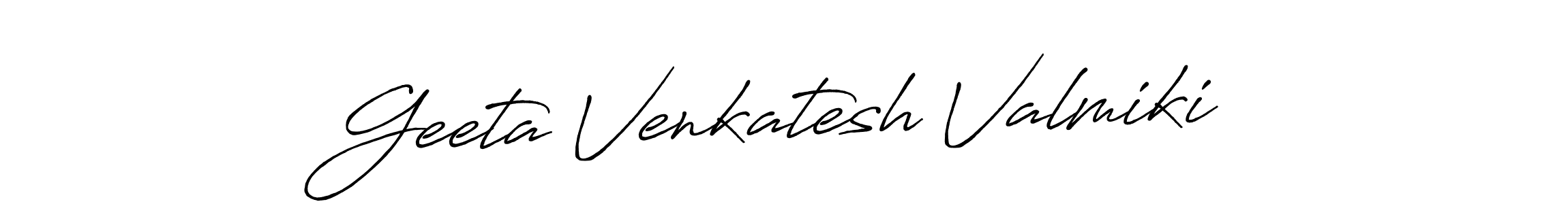Use a signature maker to create a handwritten signature online. With this signature software, you can design (Antro_Vectra_Bolder) your own signature for name Geeta Venkatesh Valmiki. Geeta Venkatesh Valmiki signature style 7 images and pictures png
