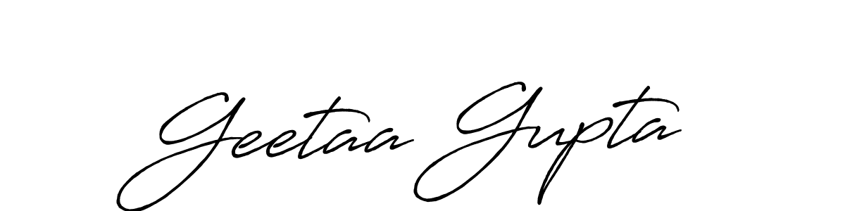 Once you've used our free online signature maker to create your best signature Antro_Vectra_Bolder style, it's time to enjoy all of the benefits that Geetaa Gupta name signing documents. Geetaa Gupta signature style 7 images and pictures png