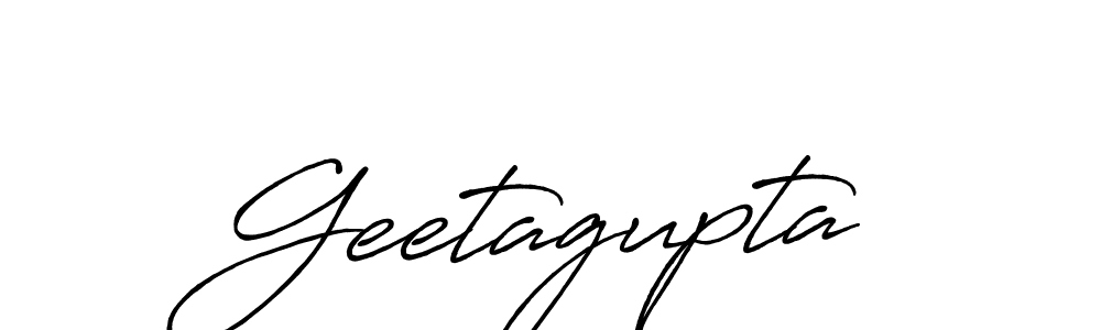 Make a beautiful signature design for name Geetagupta. With this signature (Antro_Vectra_Bolder) style, you can create a handwritten signature for free. Geetagupta signature style 7 images and pictures png