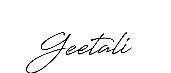 Also we have Geetali name is the best signature style. Create professional handwritten signature collection using Antro_Vectra_Bolder autograph style. Geetali signature style 7 images and pictures png