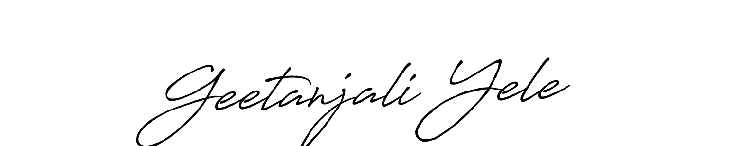 if you are searching for the best signature style for your name Geetanjali Yele. so please give up your signature search. here we have designed multiple signature styles  using Antro_Vectra_Bolder. Geetanjali Yele signature style 7 images and pictures png