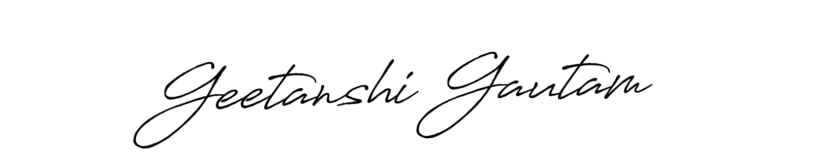 Check out images of Autograph of Geetanshi Gautam name. Actor Geetanshi Gautam Signature Style. Antro_Vectra_Bolder is a professional sign style online. Geetanshi Gautam signature style 7 images and pictures png