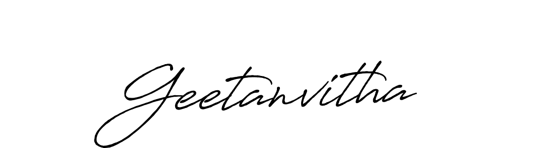 Antro_Vectra_Bolder is a professional signature style that is perfect for those who want to add a touch of class to their signature. It is also a great choice for those who want to make their signature more unique. Get Geetanvitha name to fancy signature for free. Geetanvitha signature style 7 images and pictures png