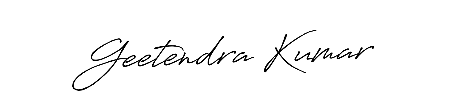 Design your own signature with our free online signature maker. With this signature software, you can create a handwritten (Antro_Vectra_Bolder) signature for name Geetendra Kumar. Geetendra Kumar signature style 7 images and pictures png