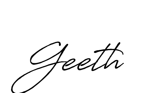 Design your own signature with our free online signature maker. With this signature software, you can create a handwritten (Antro_Vectra_Bolder) signature for name Geeth. Geeth signature style 7 images and pictures png