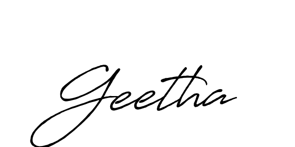 How to make Geetha signature? Antro_Vectra_Bolder is a professional autograph style. Create handwritten signature for Geetha name. Geetha signature style 7 images and pictures png