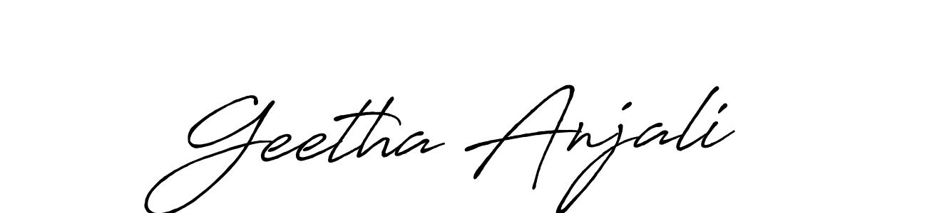 The best way (Antro_Vectra_Bolder) to make a short signature is to pick only two or three words in your name. The name Geetha Anjali include a total of six letters. For converting this name. Geetha Anjali signature style 7 images and pictures png