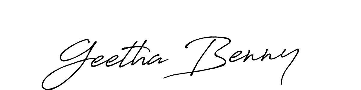 You should practise on your own different ways (Antro_Vectra_Bolder) to write your name (Geetha Benny) in signature. don't let someone else do it for you. Geetha Benny signature style 7 images and pictures png