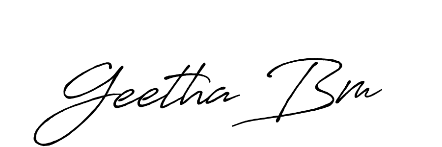 Check out images of Autograph of Geetha Bm name. Actor Geetha Bm Signature Style. Antro_Vectra_Bolder is a professional sign style online. Geetha Bm signature style 7 images and pictures png
