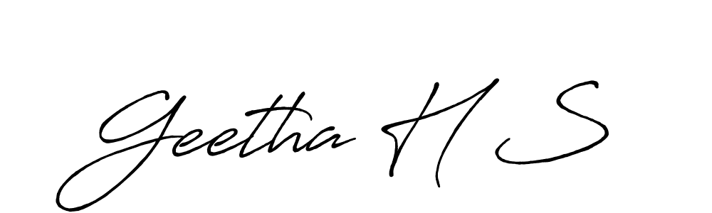 You should practise on your own different ways (Antro_Vectra_Bolder) to write your name (Geetha H S) in signature. don't let someone else do it for you. Geetha H S signature style 7 images and pictures png