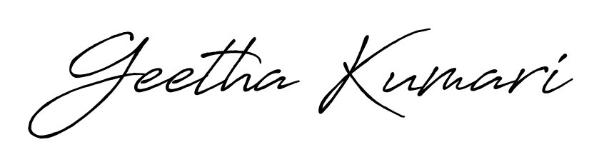 An effortless, minimalist signature concept for Geetha Kumari using Antro_Vectra_Bolder design. Clean lines that look great on any document. Geetha Kumari signature style 7 images and pictures png