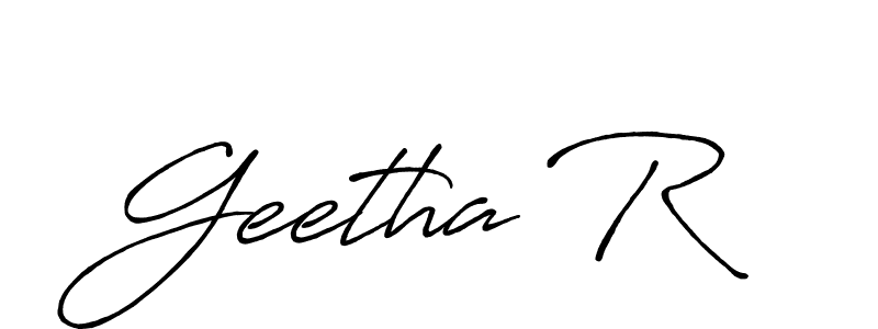 Design your own signature with our free online signature maker. With this signature software, you can create a handwritten (Antro_Vectra_Bolder) signature for name Geetha R. Geetha R signature style 7 images and pictures png