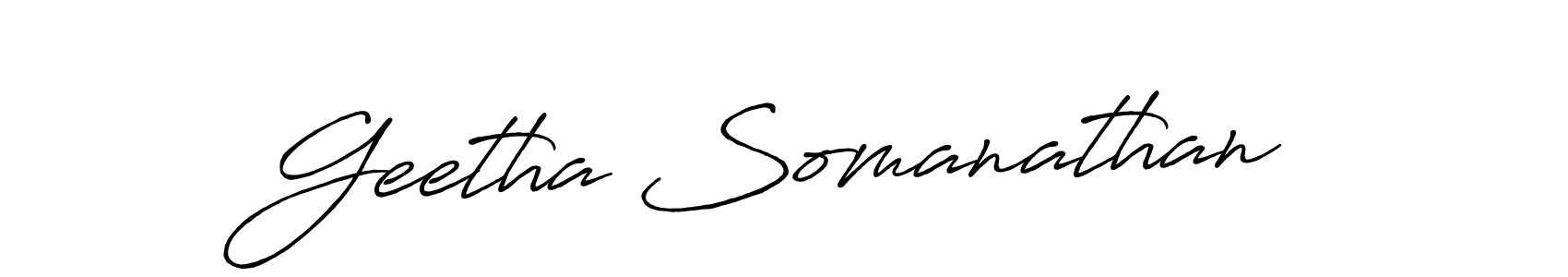 How to Draw Geetha Somanathan signature style? Antro_Vectra_Bolder is a latest design signature styles for name Geetha Somanathan. Geetha Somanathan signature style 7 images and pictures png