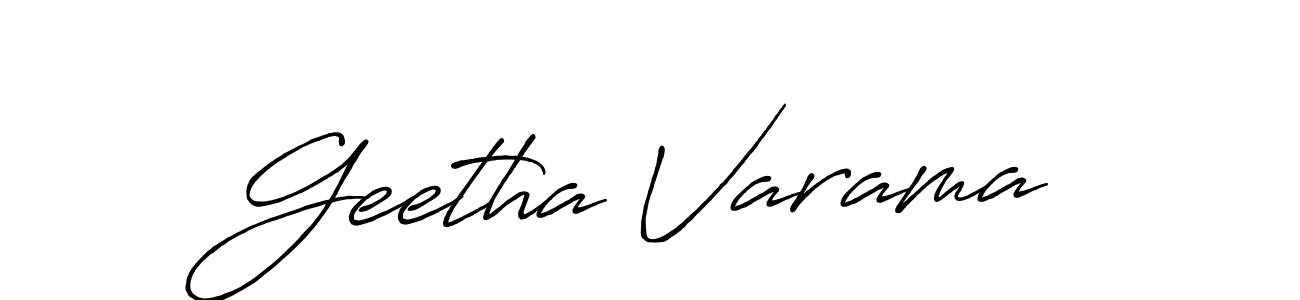 It looks lik you need a new signature style for name Geetha Varama. Design unique handwritten (Antro_Vectra_Bolder) signature with our free signature maker in just a few clicks. Geetha Varama signature style 7 images and pictures png