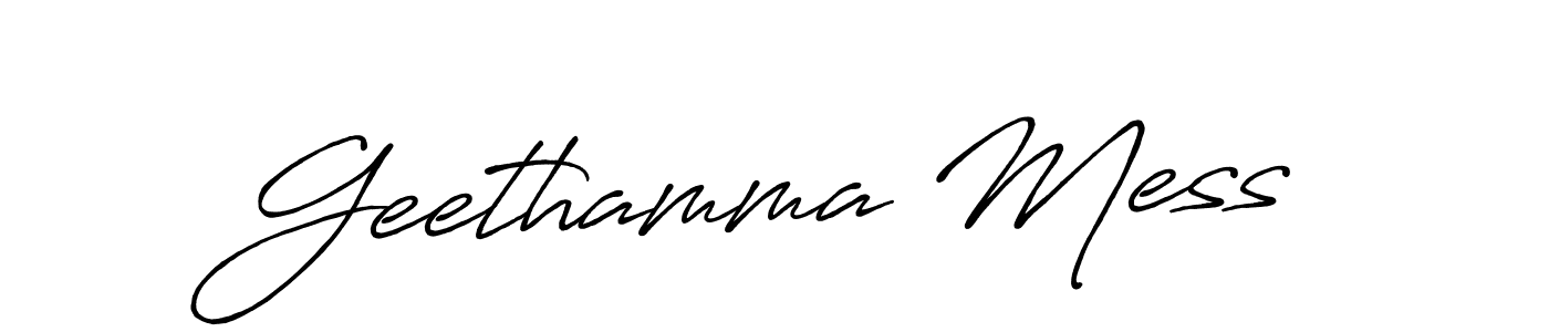 Make a short Geethamma Mess signature style. Manage your documents anywhere anytime using Antro_Vectra_Bolder. Create and add eSignatures, submit forms, share and send files easily. Geethamma Mess signature style 7 images and pictures png