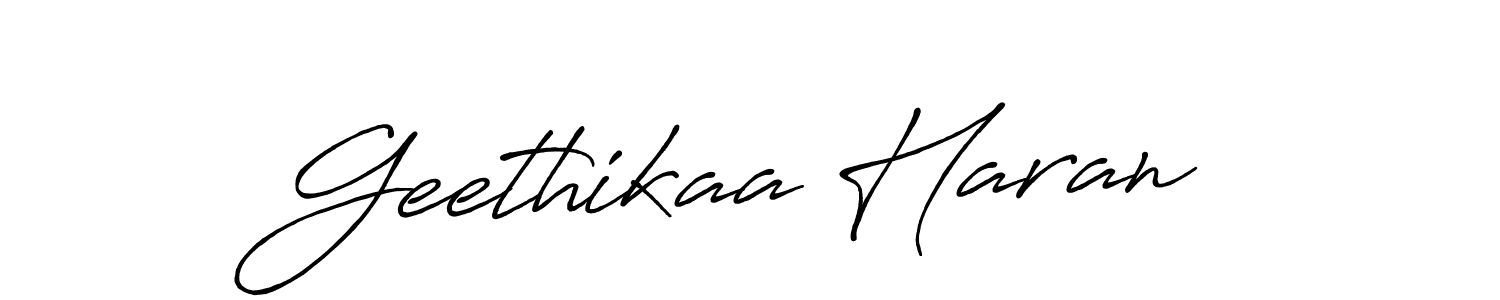 It looks lik you need a new signature style for name Geethikaa Haran. Design unique handwritten (Antro_Vectra_Bolder) signature with our free signature maker in just a few clicks. Geethikaa Haran signature style 7 images and pictures png