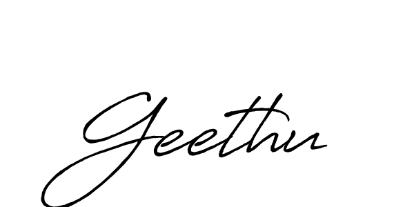 How to make Geethu signature? Antro_Vectra_Bolder is a professional autograph style. Create handwritten signature for Geethu name. Geethu signature style 7 images and pictures png