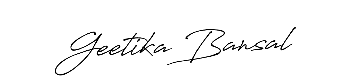 Make a beautiful signature design for name Geetika Bansal. Use this online signature maker to create a handwritten signature for free. Geetika Bansal signature style 7 images and pictures png