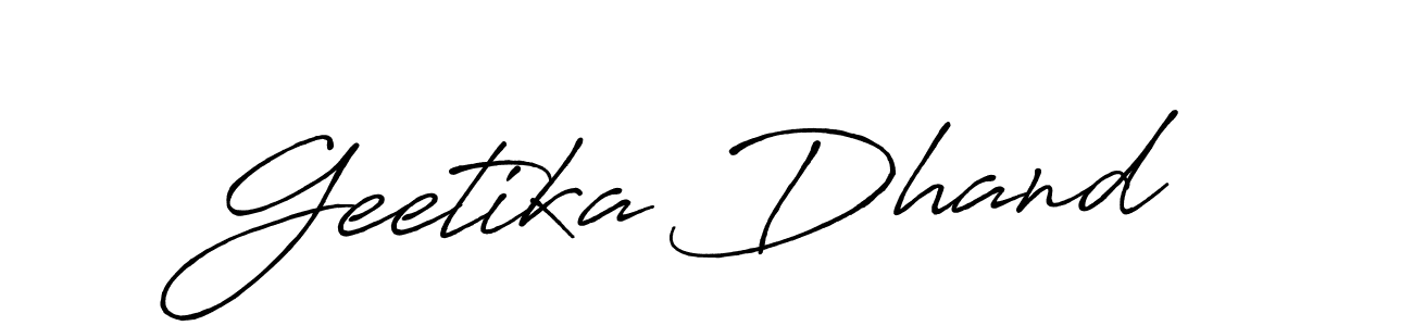 It looks lik you need a new signature style for name Geetika Dhand. Design unique handwritten (Antro_Vectra_Bolder) signature with our free signature maker in just a few clicks. Geetika Dhand signature style 7 images and pictures png