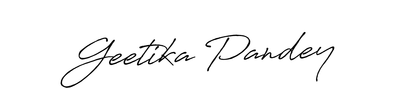 The best way (Antro_Vectra_Bolder) to make a short signature is to pick only two or three words in your name. The name Geetika Pandey include a total of six letters. For converting this name. Geetika Pandey signature style 7 images and pictures png