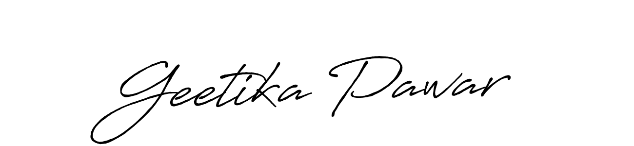 You should practise on your own different ways (Antro_Vectra_Bolder) to write your name (Geetika Pawar) in signature. don't let someone else do it for you. Geetika Pawar signature style 7 images and pictures png