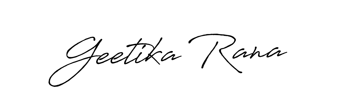 Also we have Geetika Rana name is the best signature style. Create professional handwritten signature collection using Antro_Vectra_Bolder autograph style. Geetika Rana signature style 7 images and pictures png