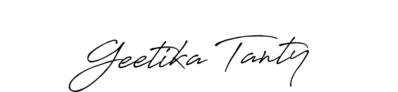 It looks lik you need a new signature style for name Geetika Tanty. Design unique handwritten (Antro_Vectra_Bolder) signature with our free signature maker in just a few clicks. Geetika Tanty signature style 7 images and pictures png