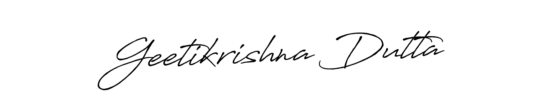 Make a short Geetikrishna Dutta signature style. Manage your documents anywhere anytime using Antro_Vectra_Bolder. Create and add eSignatures, submit forms, share and send files easily. Geetikrishna Dutta signature style 7 images and pictures png