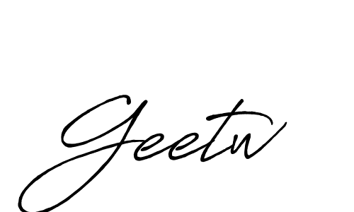 Also we have Geetw name is the best signature style. Create professional handwritten signature collection using Antro_Vectra_Bolder autograph style. Geetw signature style 7 images and pictures png