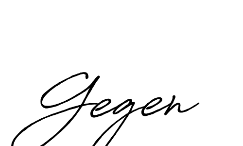 Create a beautiful signature design for name Gegen. With this signature (Antro_Vectra_Bolder) fonts, you can make a handwritten signature for free. Gegen signature style 7 images and pictures png