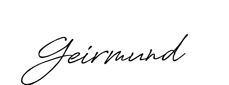 How to make Geirmund name signature. Use Antro_Vectra_Bolder style for creating short signs online. This is the latest handwritten sign. Geirmund signature style 7 images and pictures png