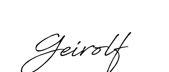 Also we have Geirolf name is the best signature style. Create professional handwritten signature collection using Antro_Vectra_Bolder autograph style. Geirolf signature style 7 images and pictures png