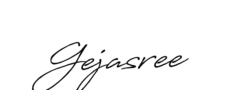 if you are searching for the best signature style for your name Gejasree. so please give up your signature search. here we have designed multiple signature styles  using Antro_Vectra_Bolder. Gejasree signature style 7 images and pictures png